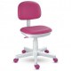 Cadeira Giratria Kids Color - Courino Pink base Branca