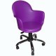 Cadeira Gogo Office prpura giratria cromada