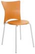 Cadeira Bistr polipropileno laranja