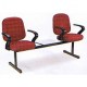 Cadeira Longarina 2 lugares com mesa